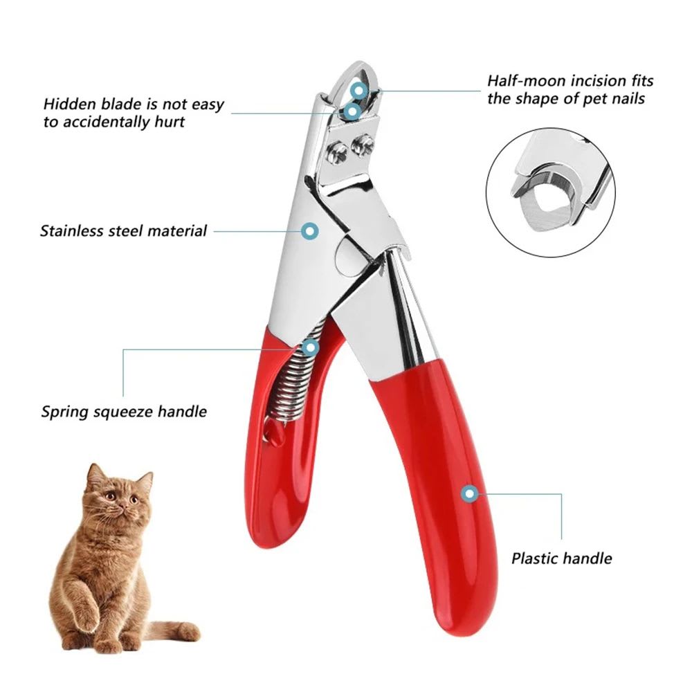 Dog Nail Cutter Type U Word False Tips Professional Nail Clippers Straight Edge Cutters Manicure Pliers Guillotine Nail Capsule view 6