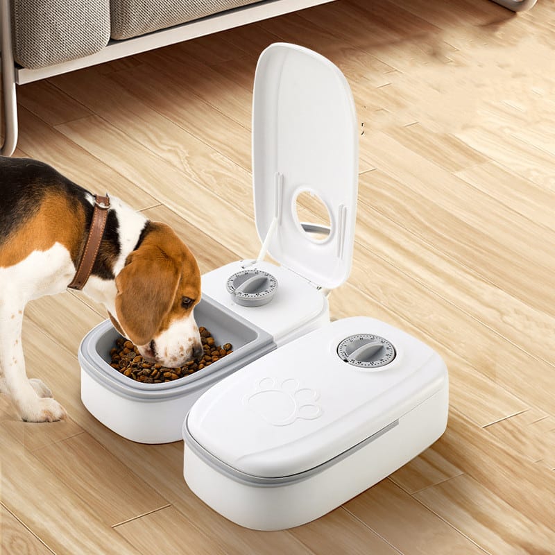 Automatic Pet Feeder Smart Food Dispenser For Cats Dogs Timer Stainless Steel Bowl Auto Dog Cat Pet Feeding Pets Supplies view 4