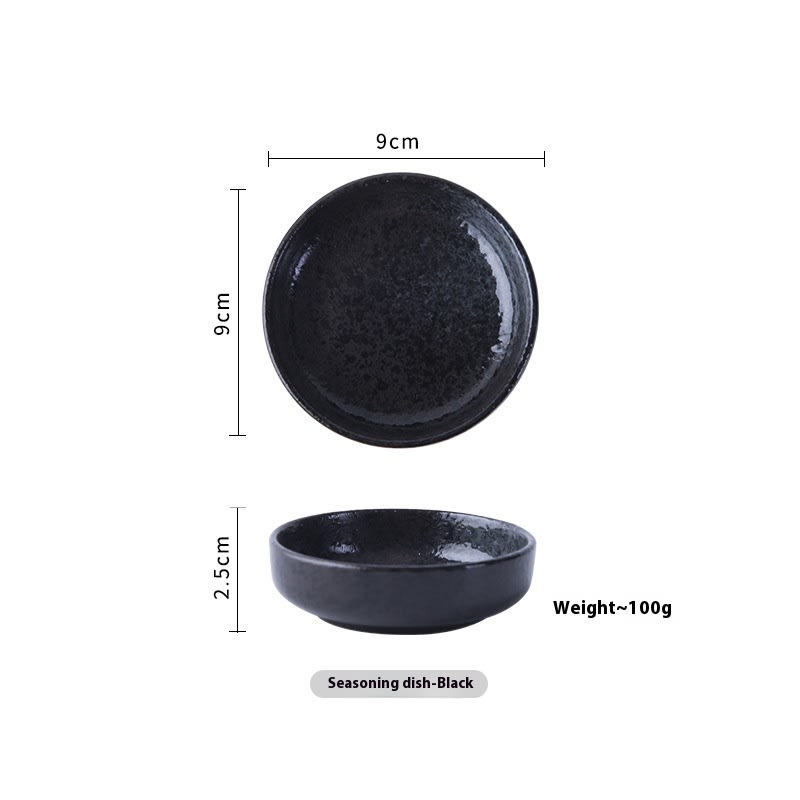 Creative Circular Japanese Seasoning Dish For Household Use view 19