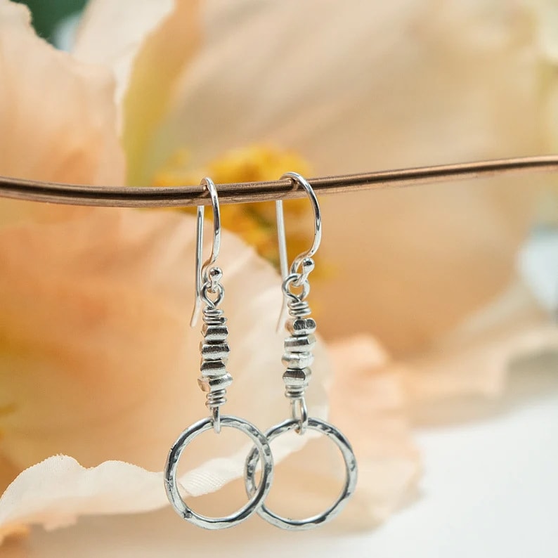 Retro Circle Pendant Earrings Bohemian view 3
