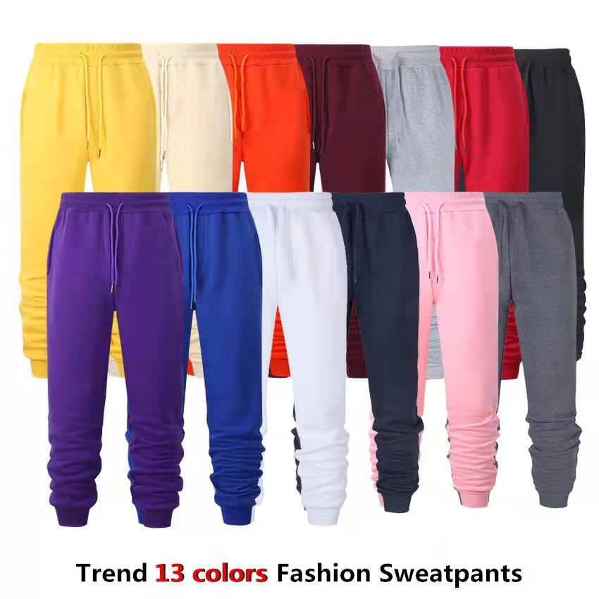 Men's Casual Solid Color Loose Track Pants view 3