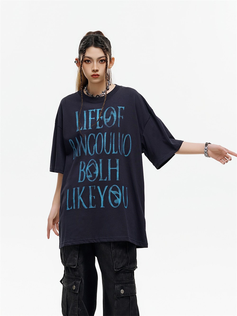 Fashion Letter Print Short-sleeve T-shirt Men view 17