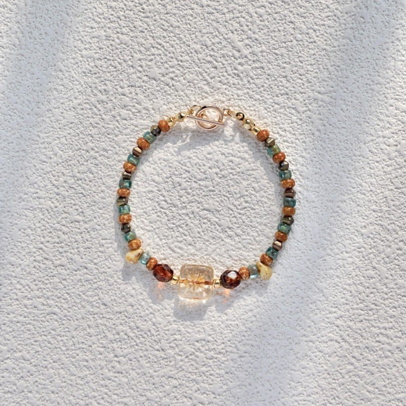 Double Circle Beaded Bracelet Niche Exquisite Bracelet view 6
