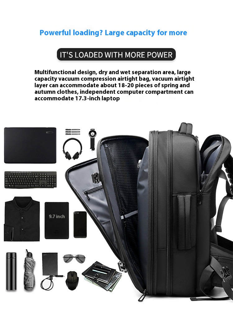Large Capacity Multifunctional Men's Backpack view 8