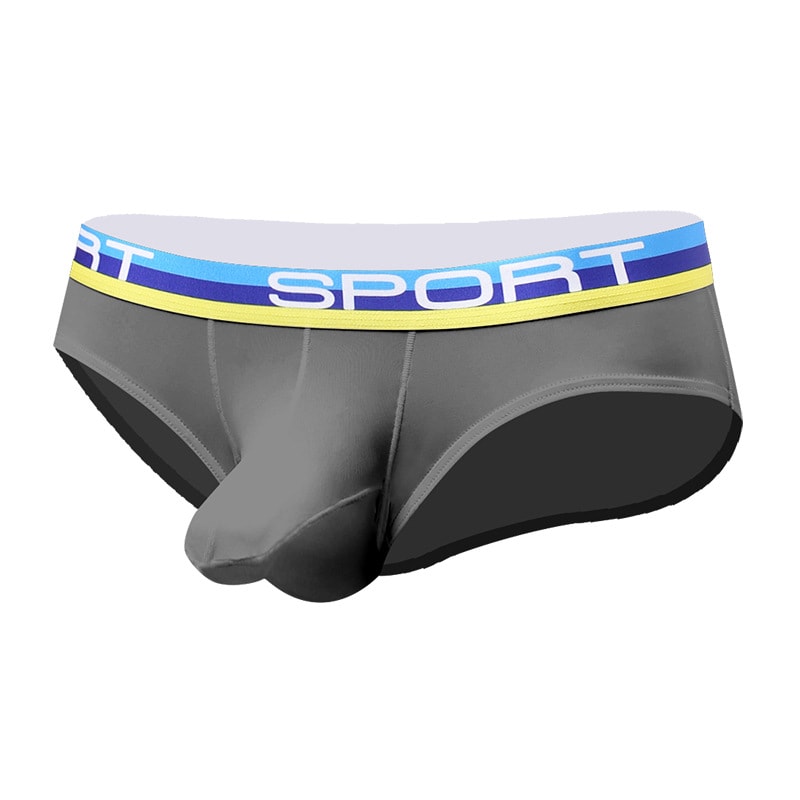 Sexy Three-dimensional Bullet Separation Bag Men's Underwear Panties Nylon Breathable Elastic Ice Silk Fabric view 12