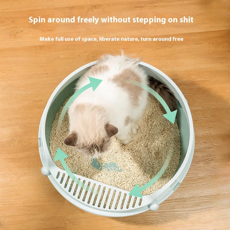 Anti-splash Semi Closed Litter Box view 23