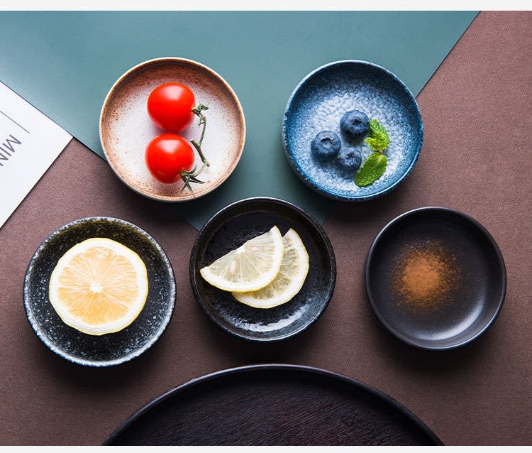 Creative Circular Japanese Seasoning Dish For Household Use view 16
