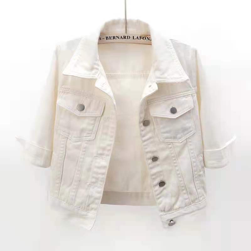 Spring And Summer Korean-style Mid-sleeve Denim Coat view 3