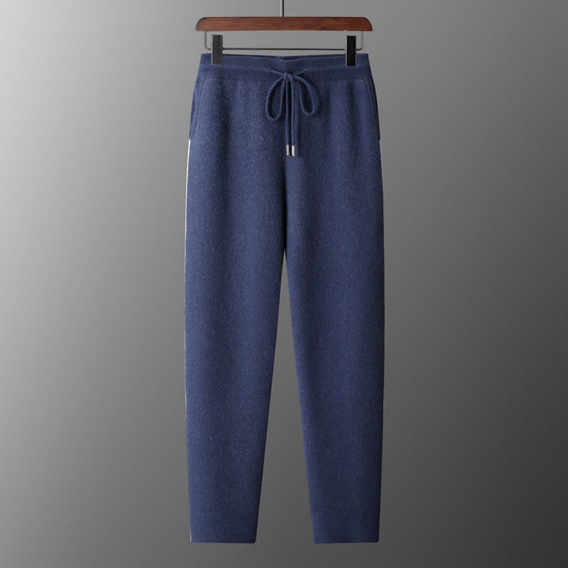 Thickened Assorted Colors Cashmere Men's Casual Loose Knitted Casual Pants view 7