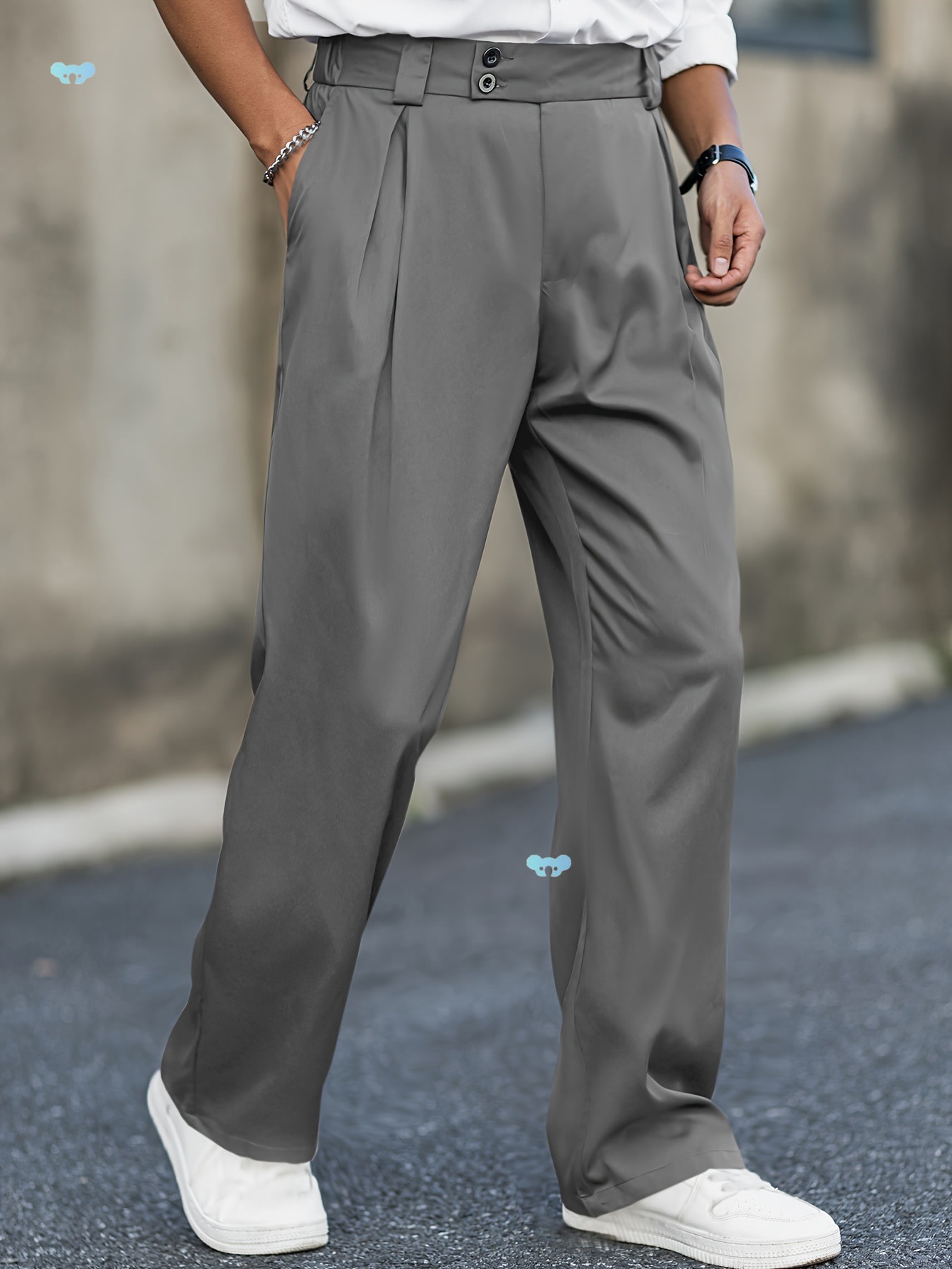 Men's Trousers Loose Casual Wide Waist