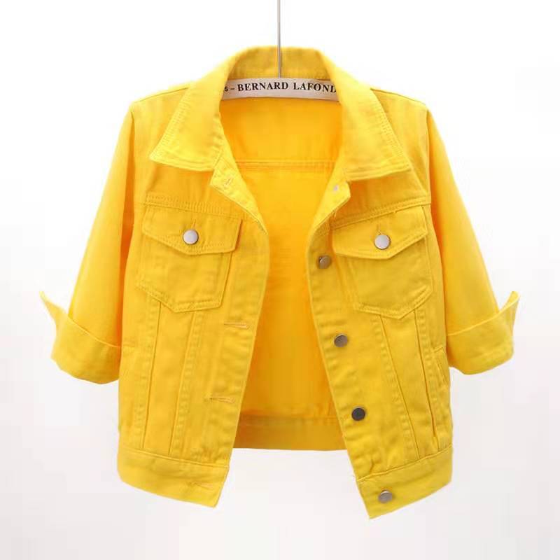 Spring And Summer Korean-style Mid-sleeve Denim Coat view 1