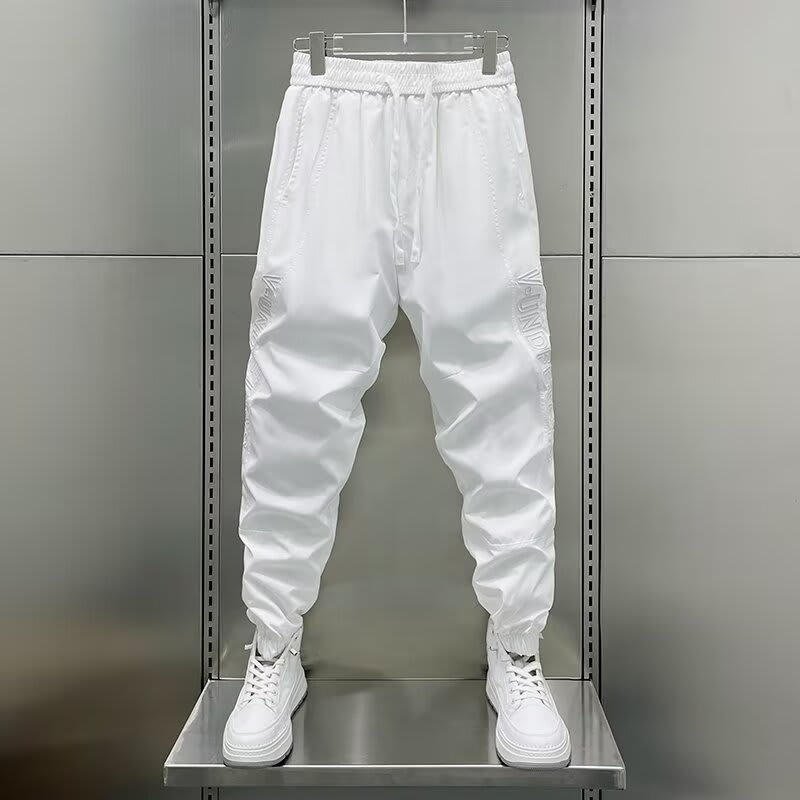 Men's Autumn Quick-drying Solid Color Ankle-tied Sports Pants view 3