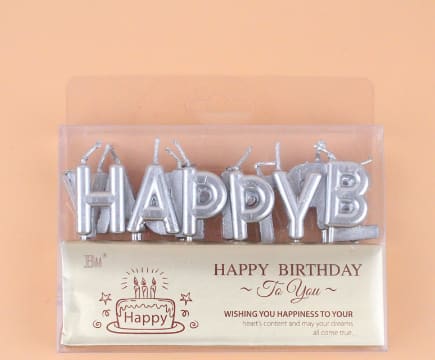 Tuhao Gold Letter Birthday Cake Candle Decoration view 12