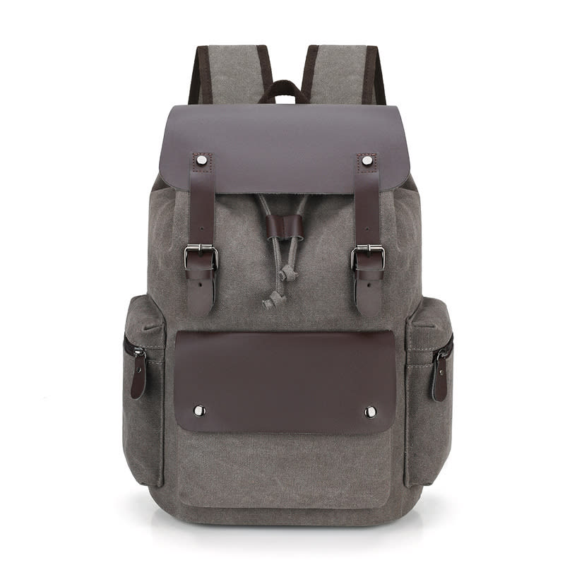 Retro Wear-resistant Large-capacity Backpack view 8
