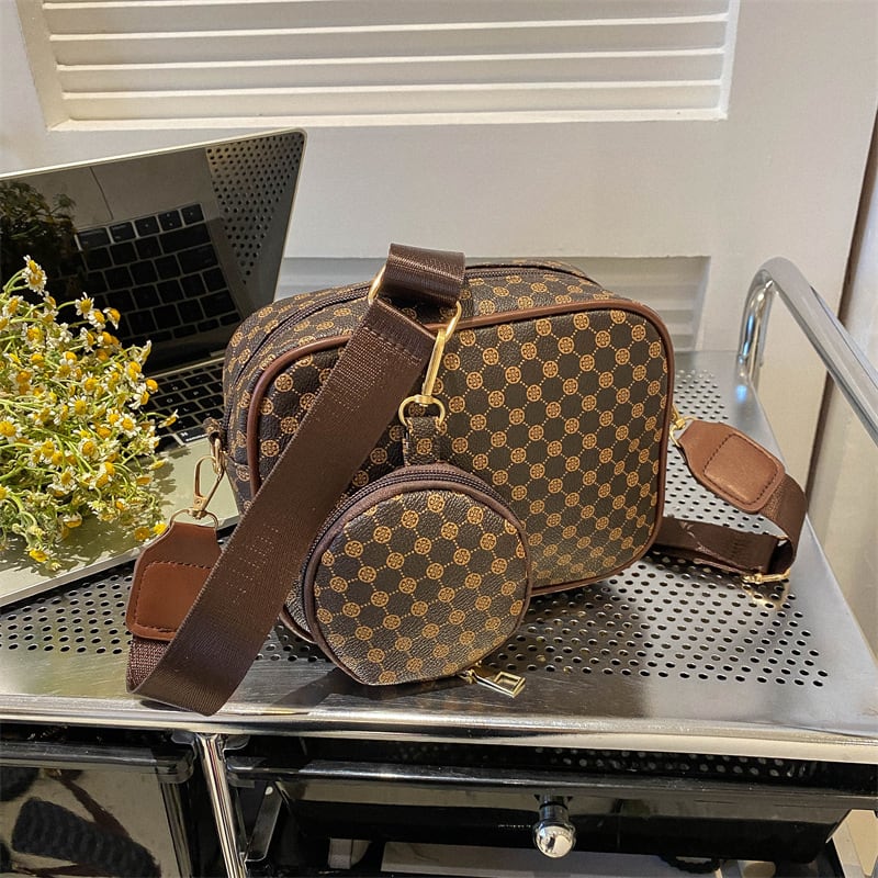 Vintage Pattern Crossbody Bags For Women Shoulder Shell Bag Trend Small Purse And Handbag Luxury Designer Female Square Bag Women's Bag view 3