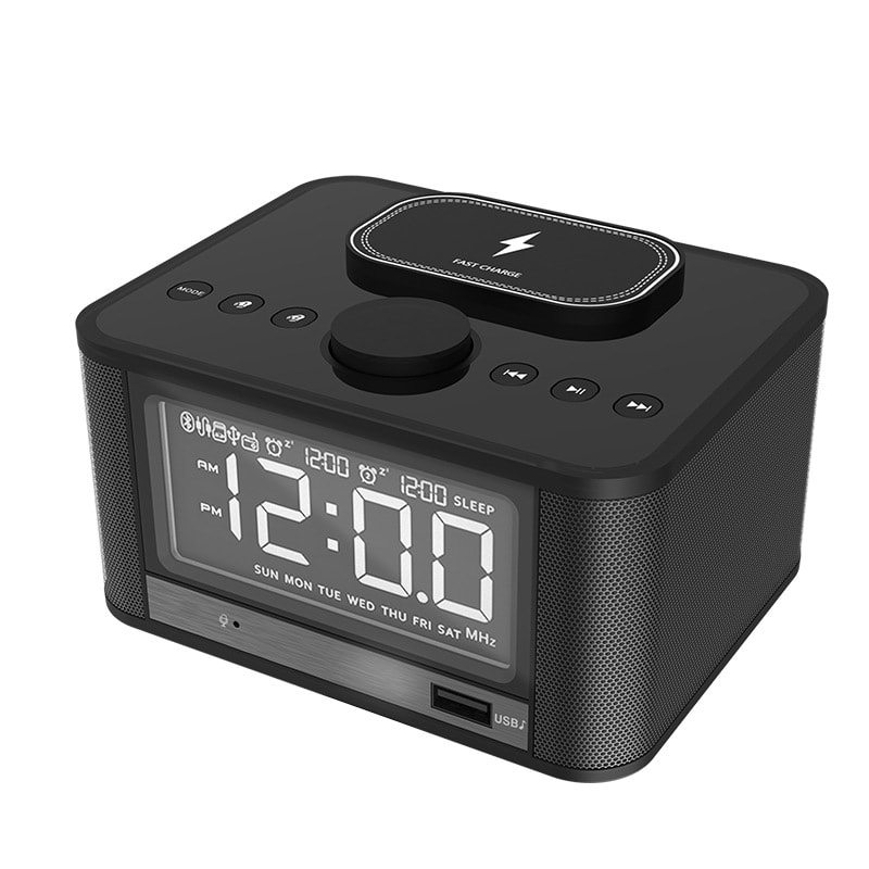 Bluetooth Speaker Wireless Phone Charger Alarm Clock Multi-function view 6