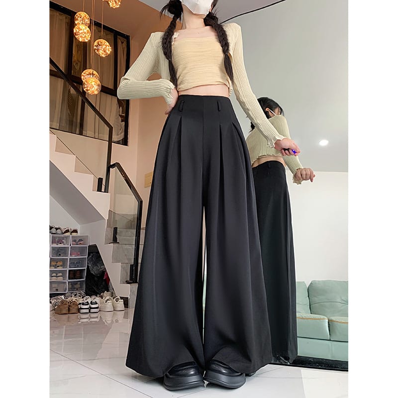 Women's Korean-style Loose Design Suit Pants Casual Pants view 5