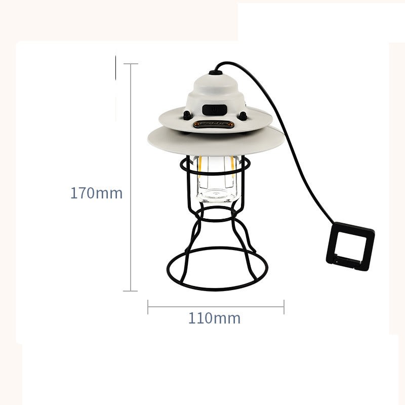 Portable Retro Barn Lantern Outdoor Multifunctional Lighting view 2