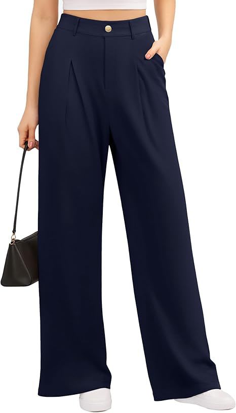 Women's Wide-leg Pants High Waist Stretch view 5