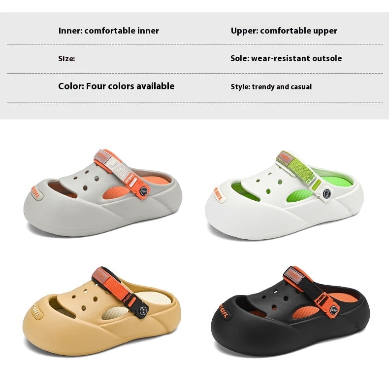Men's Outerwear Casual Trend Color Matching Slippers view 12