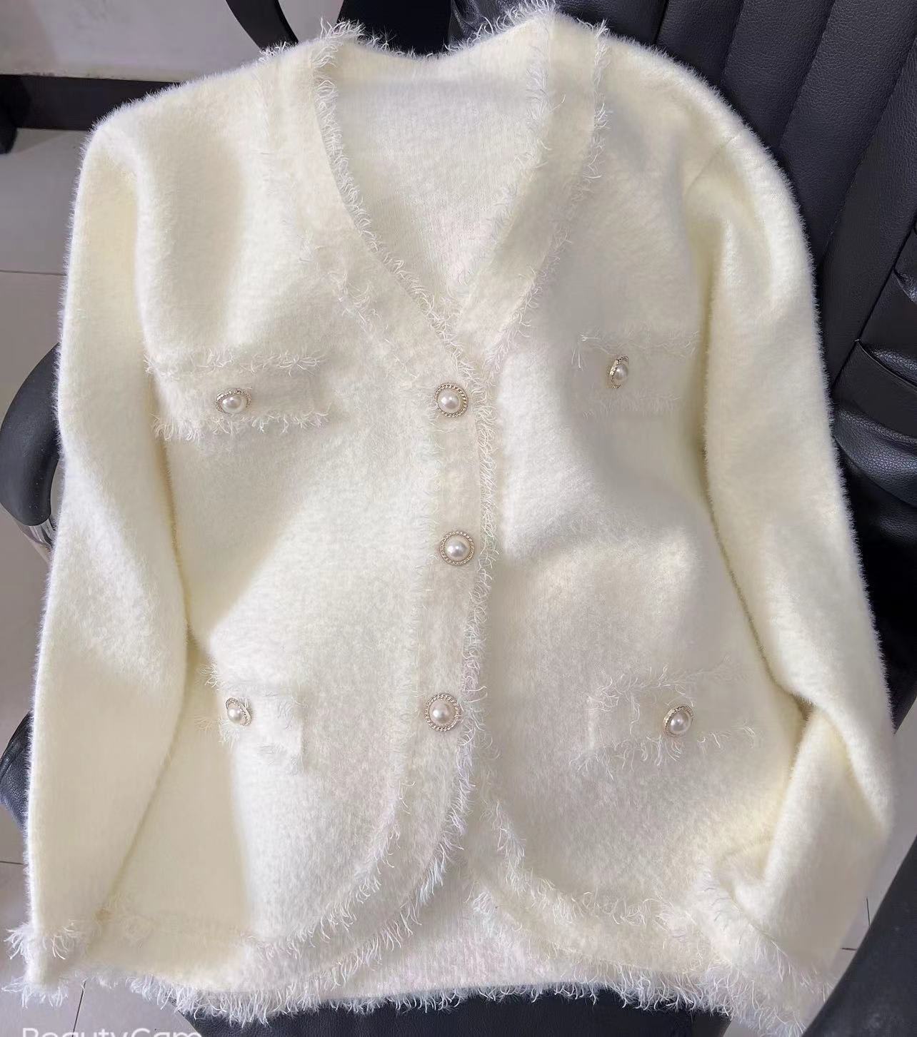 Women's Loose-fitting Tassel Vintage Sweater Coat view 2