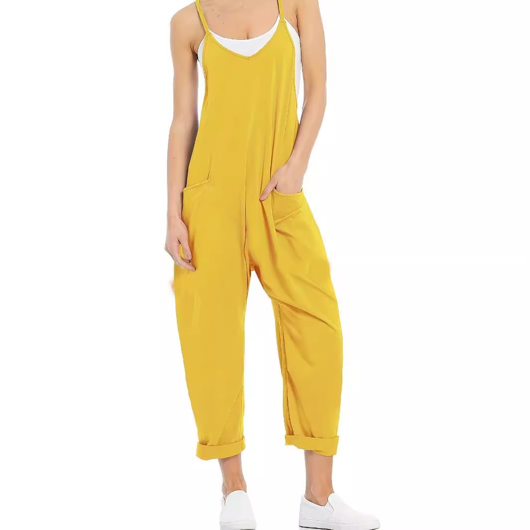 Women's Large Pocket Loose Jumpsuit view 6