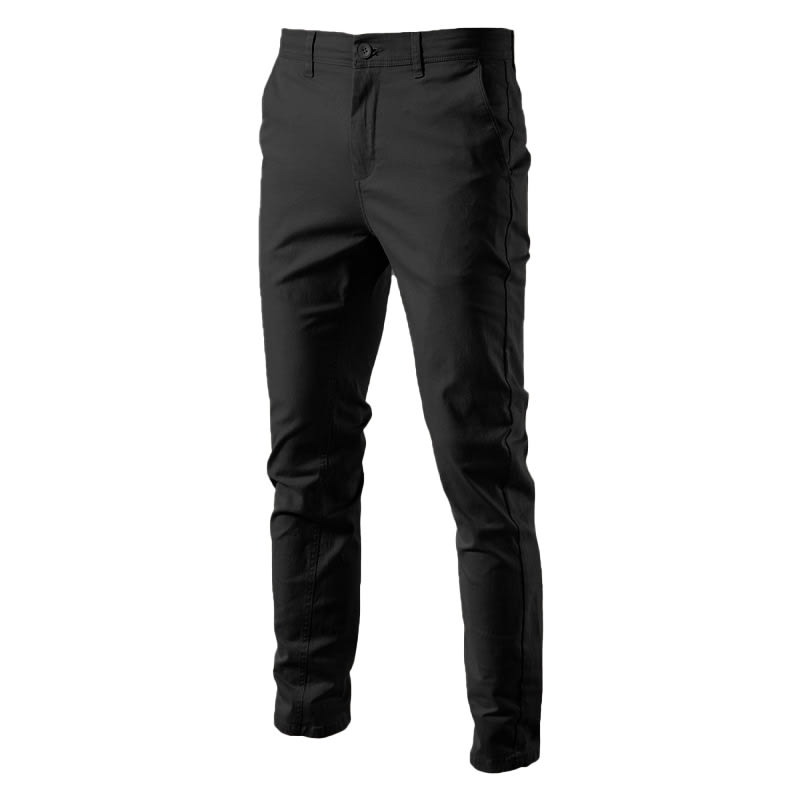Men's Breathable Business Thickened Cotton Casual Pants view 2