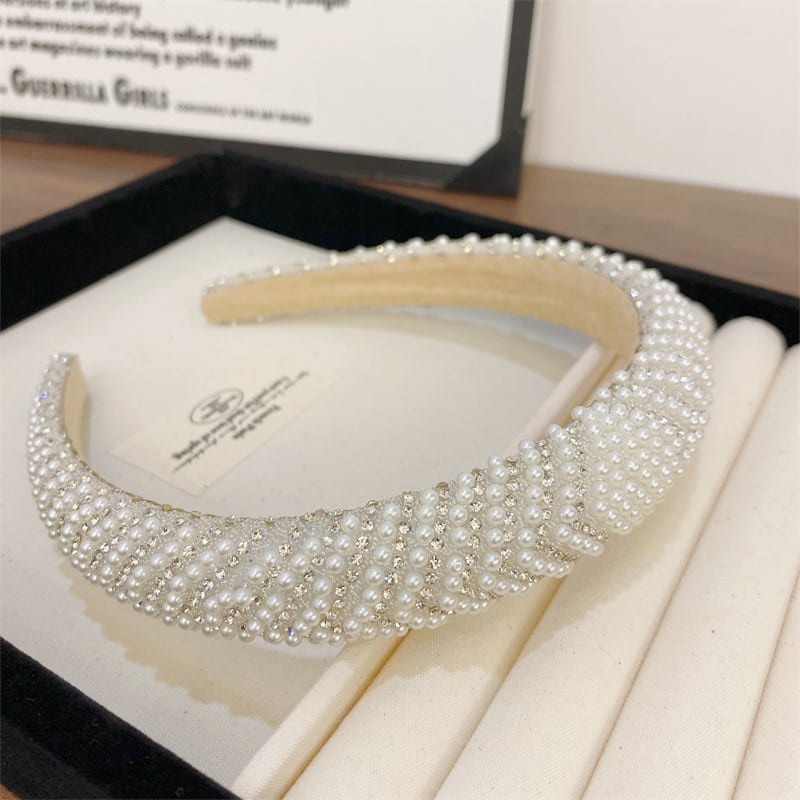 Heavy Industry Light Luxury New High-grade High-definition Pearl Headband view 7