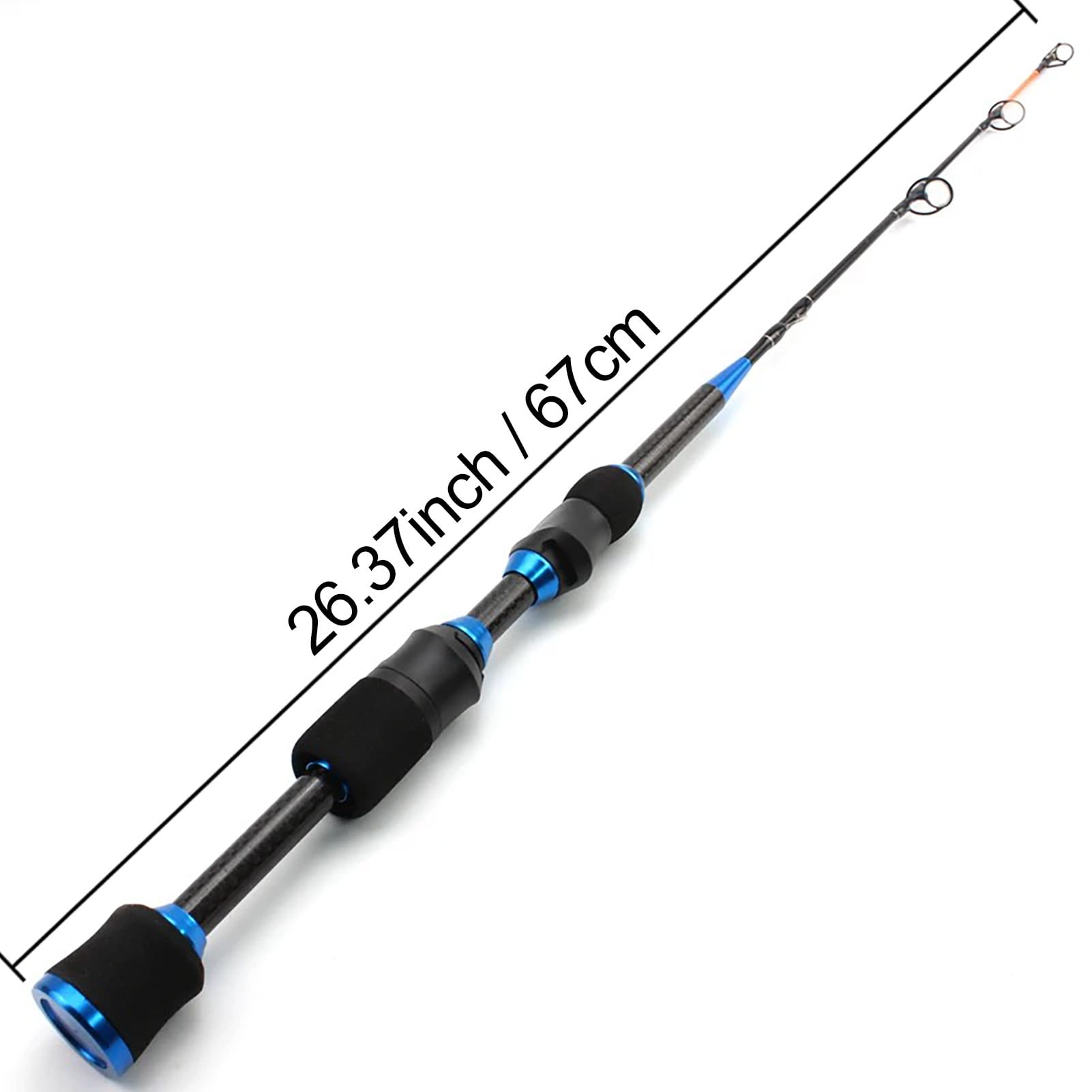 Two-section Plug-in Winter Carbon Fishing Rod Small Lure Portable Boat Fishing Winter Fishing view 3