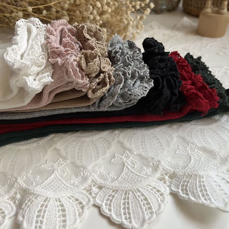 Mid-calf Lace Combed Cotton Baby Socks view 18