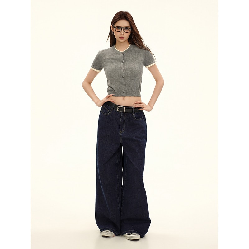 American Retro Cute Simple Hot Girl Short Sleeve view 5