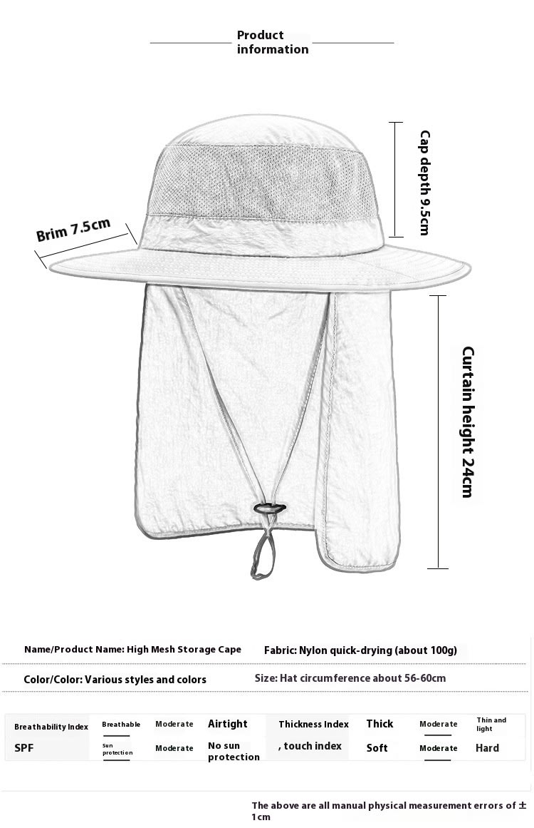Outdoor Hiking Camping Gardening Floppy Hat view 17