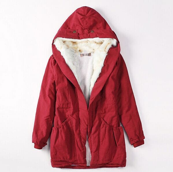 Winter Clothing Coat Thick Women's Clothes Slim Fit Fur Collar Down Jacket view 9