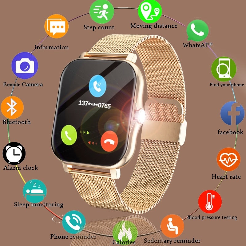 Magnetic Charging Smartwatch Sports Model view 7