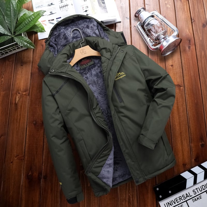 Men's Plus Size Loose Riding Windproof Mountaineering Cotton-padded Jacket view 11