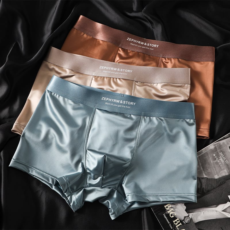 Men's Satin Light Luxury Ice Silk Underwear Summer view 2
