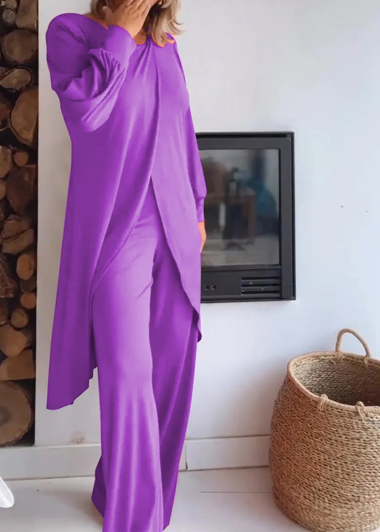 European And American Fashion Women's Wear Zigong NI Top And Trousers Suit view 3