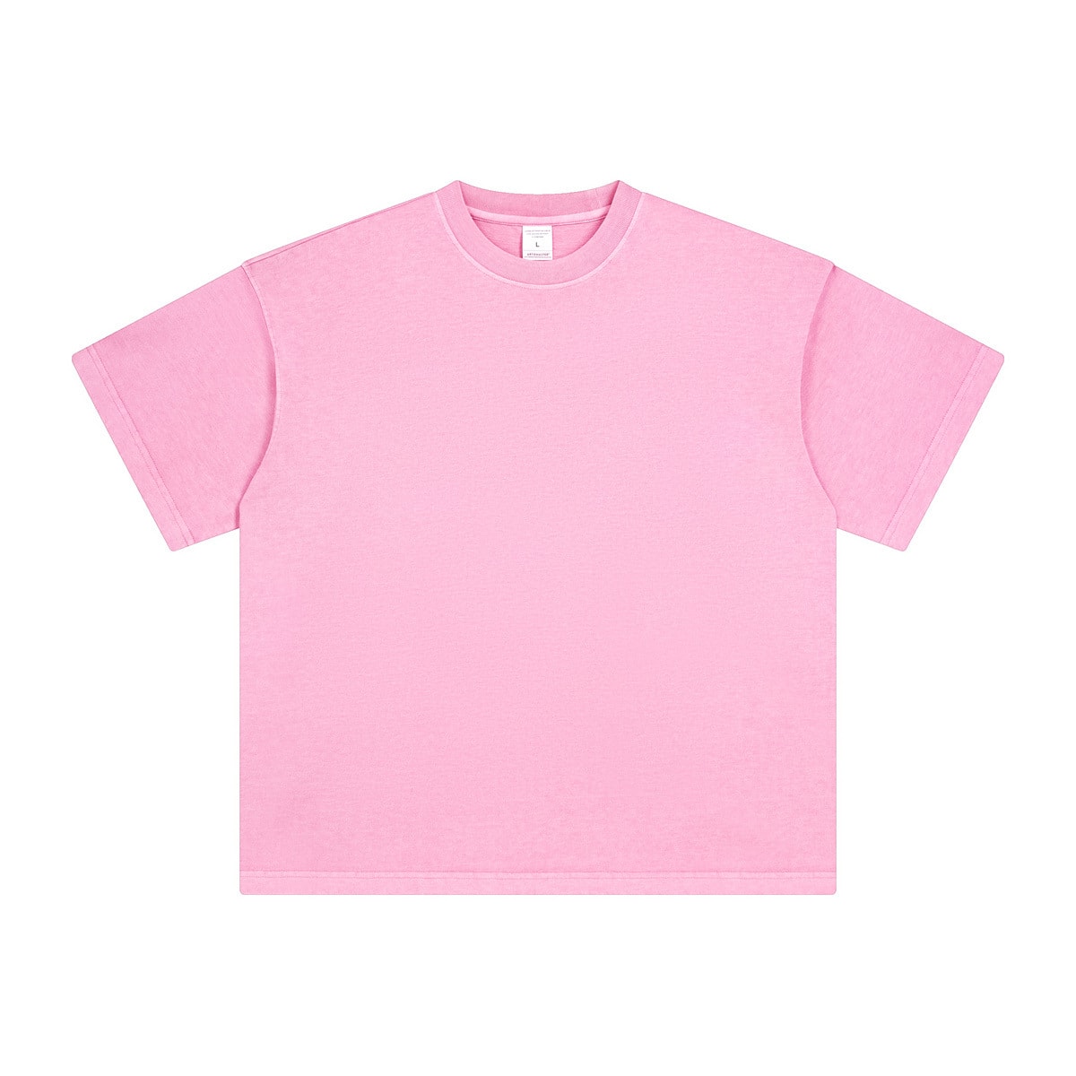 Washed And Worn Dyed Bright White Short Sleeve T-shirt view 21
