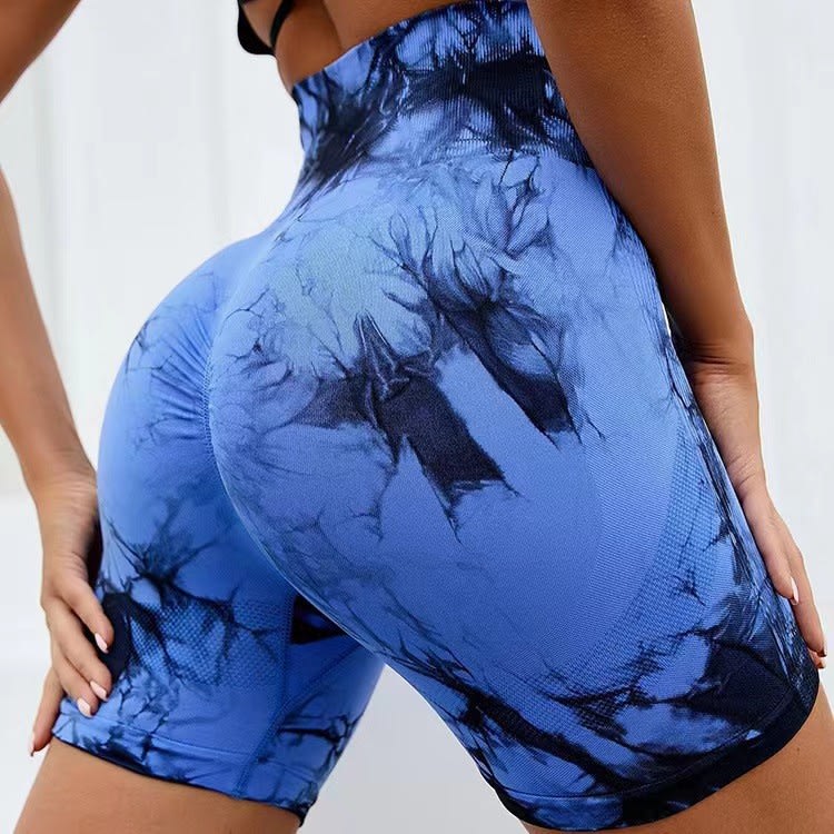 Women's Tie-dye Yoga High Waist Hip Lift Sports Slim Fit Fitness Pants Suit view 15