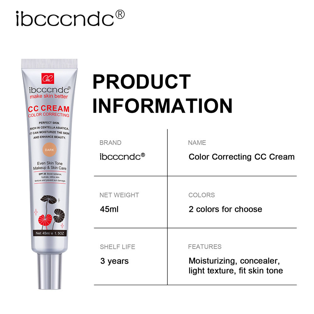 Moisturizing Correcting CC Cream Waterproof Anti-sweat Makeup Before Concealer Lasting Women Makeup Protect Skin Erborian Make view 17