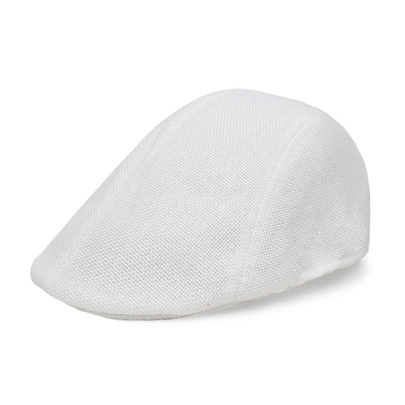 Cotton And Linen Beret Men's Retro Peaked Cap view 12