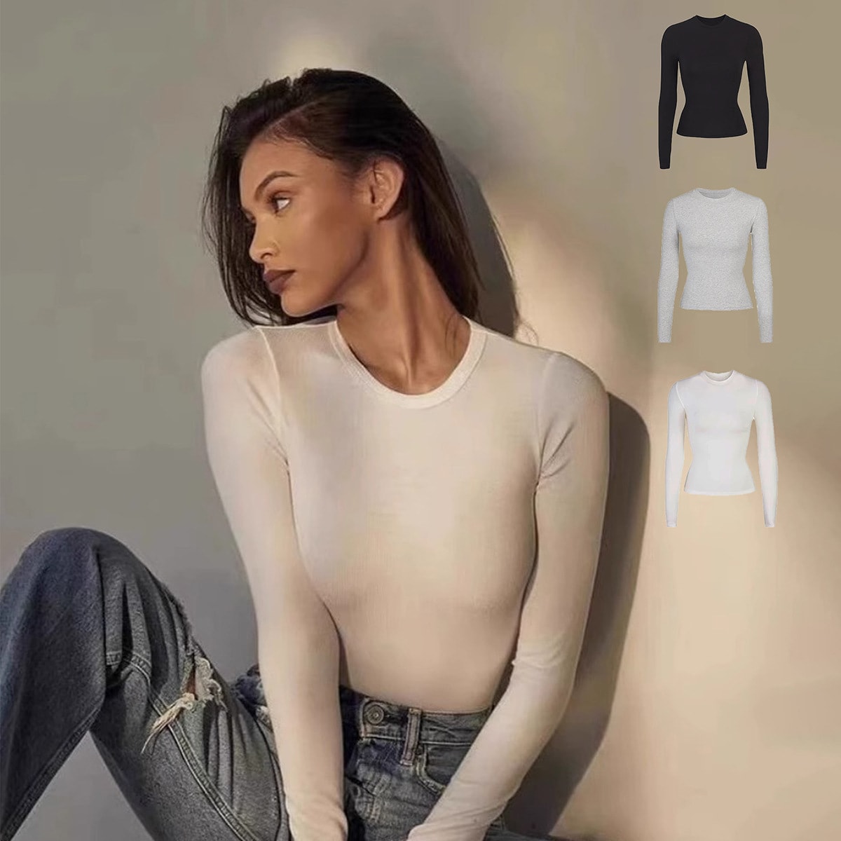 Shoulder Modal Stretch Tight Sports Long Sleeve view 8