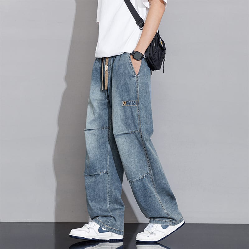 Men's Versatile Fashion Plus Size Casual Jeans view 3