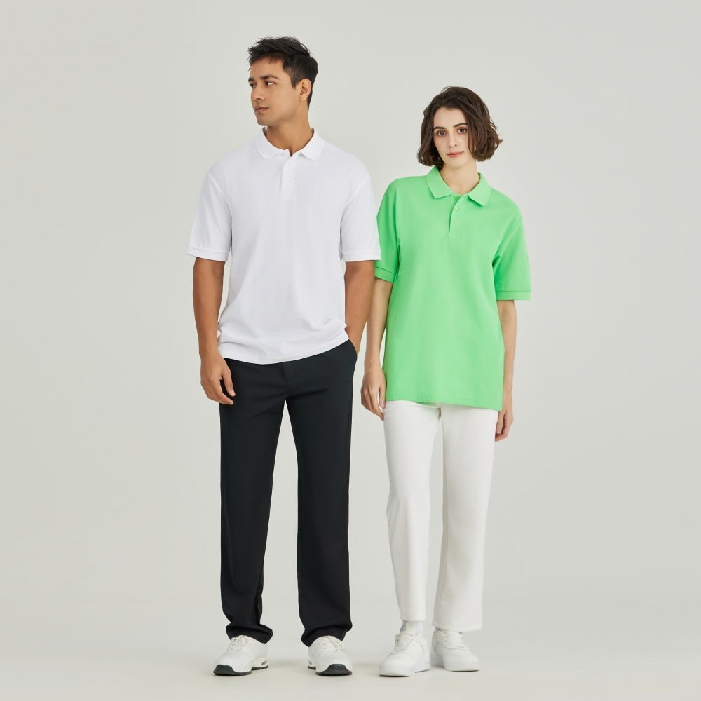Cotton Short Sleeve Polo Shirt Work Clothes Cultural Embroidery view 11