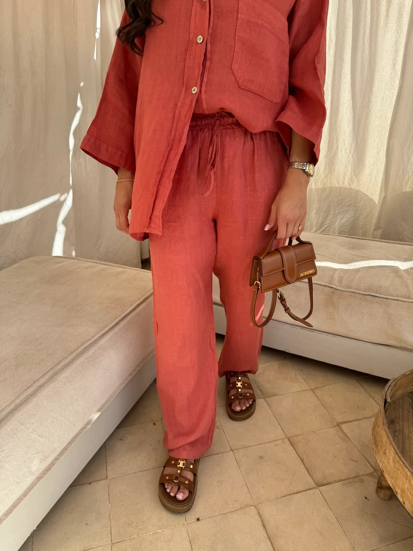Casual Polyester Pocket Shirt Pants Suitable For Women's Wide Leg Pants, Long Sleeved Shirt Set, Women's Loose High Street Two-piece Set view 21