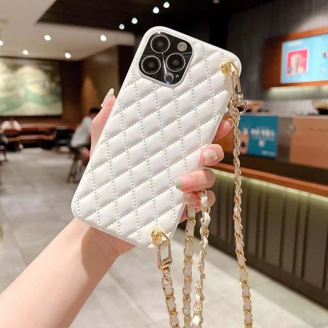 Phone Case Diamond Plaid Crossbody Protective Sleeve view 8