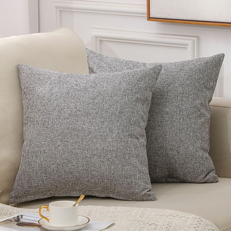 Solid Color Linen Sofa Cotton And Linen Pillow view 26