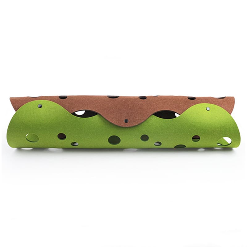 Cat Tunnel Cat Toy Felt Pom Splicing Deformable Kitten Nest Collapsible Tube House Tunnel Interactive Pet Toy Cat Accessories view 10
