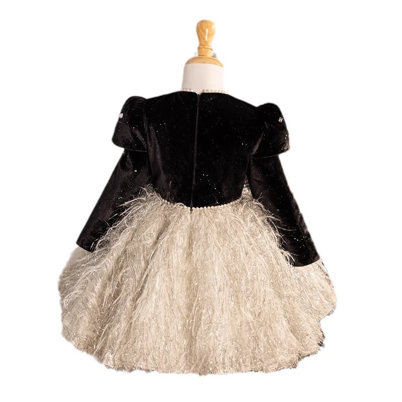 Girls' Dress Light Luxury Minority Autumn Long Sleeve view 4