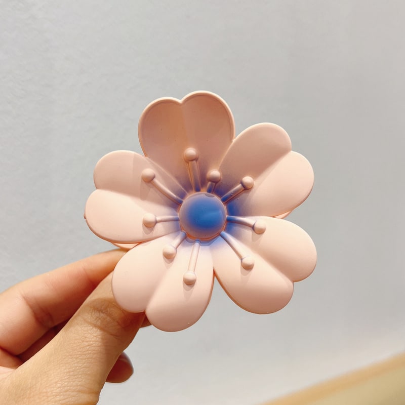 Frosted Large Egg Flower Barrettes Women view 3